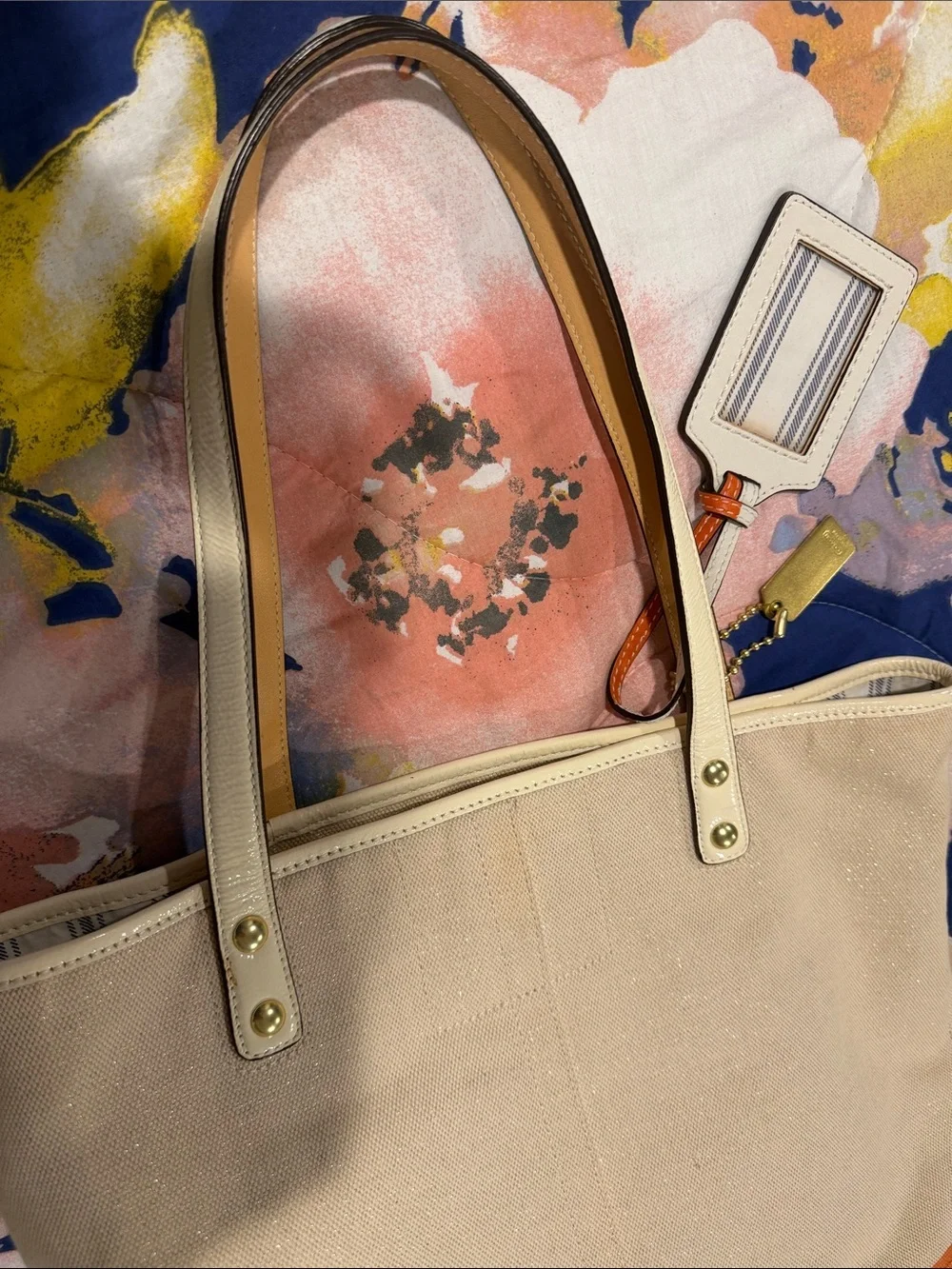 Coach Limited Edition Pierre Le-Tan Beach Canvas Tote